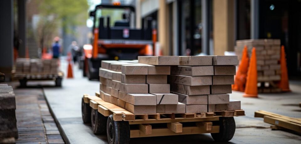 paver-parked-near-construction-site-with-materials-stacked-nearby-paver-picture-photography